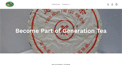Desktop Screenshot of generationtea.com